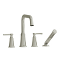 Riobel 4-Piece Deck-Mount Tub Filler With Hand Shower MMSQ12LPN